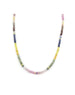 3mm Soft Pastel Sapphire Rondelle Necklace