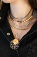 Large Luxe Lexi Lock Necklace: Gold Filled Round + Link Chain