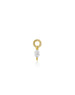 14K Gold Marquise Diamond Earring Charm