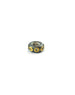 Matte Two Toned Diamond Flower Round Spacer