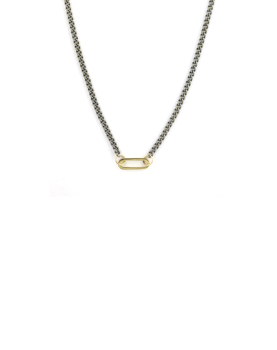 14K Solid Gold Rectangle Link Chain - Lexie Jordan Jewelry