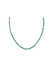 2mm Emerald Cabochon Rondelle Necklace