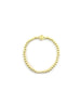 Mini 14K Gold Guardian Angel Gold Bead Stretchy Bracelet
