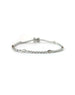 14K White Gold Multi Shape Tennis Bracelet