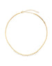 14K Gold Mix Shape Diamond Segmented Bar Necklace