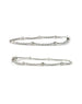 14K White Gold Multi Shape Tennis Bracelet