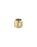 14K Gold Mixed Diamond Barrel Spacer