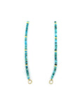 Lock Ready: Blue Green Smooth Turquoise Rondelle Strand