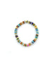 6mm Heishi Sandy Multi Agate Rondelle Bracelet