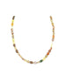 Faceted Oval Golden Zircon Mix Necklace
