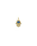 14K Gold Opal Diamond Hamsa Charm