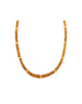 Graduated Orange Sapphire Rondelle Necklace