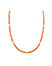 Orange Sapphire Triple Rondelle Necklace