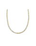 Champagne Zircon Trio Mini Pave Diamond Spacer Necklace