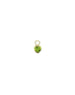 14K Gold Diamond Peridot Heart Earring Charm