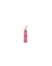 14K Gold Baguette Pink Opal Bar Charm