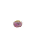 14K Gold Pave Pink Sapphire Donut Spacer