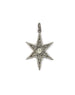 Silver Polki Diamond Starburst Pendant