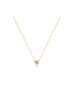14K Gold Single Diamond Mini Heart Necklace