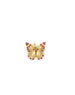 14K Gold Ruby Diamond Butterfly Pendant