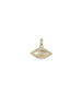 Mini 14K Gold Shiny Diamond Eye Charm