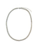 Silver Pave Diamond Rectangle Tennis Necklace