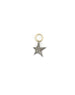 Silver Diamond Asymmetrical Star Earring Charm