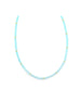3mm Sky Blue Zircon Rondelle Necklace