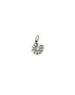 Silver Diamond Spiked Horseshoe Charm
