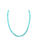 4mm Smooth Round Turquoise Rondelle Necklace