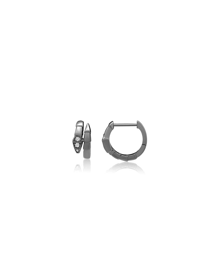 15mm Silver Segmented Snake Huggies