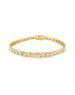 14K Gold Square Diamond Bezel Tennis Bracelet