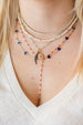 Red Enamel Tin Cup Lariat Necklace
