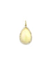 14K Gold Teardrop Opal Diamond Charm