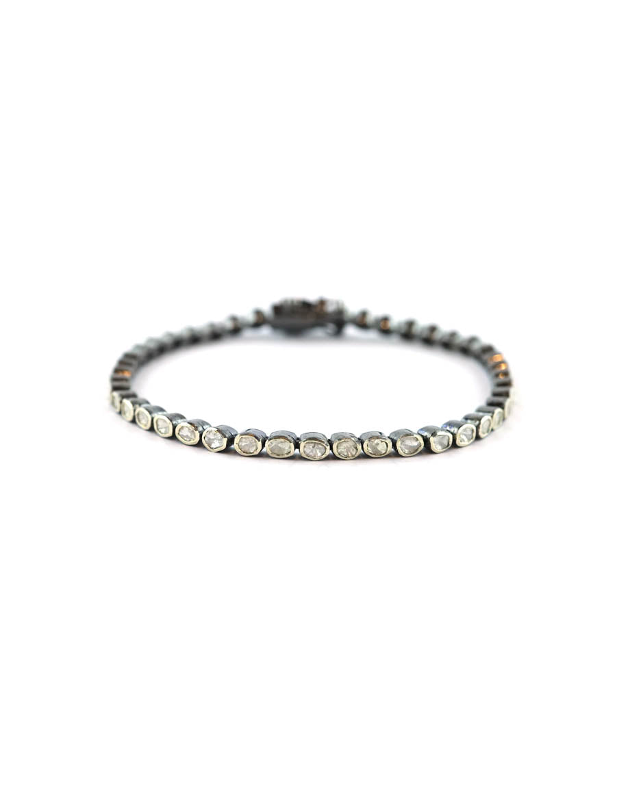 Mini Polki Diamond Tennis Bracelet