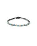 Mini Polki Diamond Turquoise Tennis Bracelet