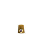 14K Gold Tiger Eye Amethyst Spacer Slide Charm