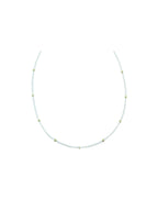 Tiny Round Seed Pearl Rondelle Necklace