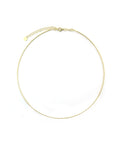 13" 14K Gold 1.2mm Tube Choker