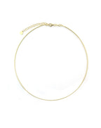 13" 14K Gold 1.2mm Tube Choker