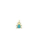 Mini 14K Gold Turquoise Diamond Bug Charm