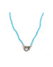 The Eva Lock Necklace: 2mm Turquoise