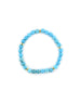 Faceted Blue Turquoise Magnesite Stretchy Bracelet