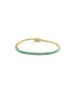 Slim 14K Gold Turquoise Tennis Bracelet