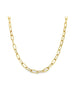 18" 14K Gold Small Twisted Paperclip Necklace