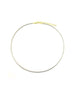 14K Gold 2mm Two Tone Reversible Omega Necklace