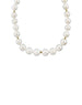 White Freshwater Pearl Rondelle Knotted Necklace