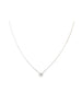 14K Gold Illusion Emerald Cut Diamond Necklace