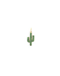 14K Gold Tsavorite Cactus Charm