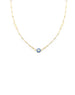 14K Gold Evil Eye Fancy Dot Chain Necklace